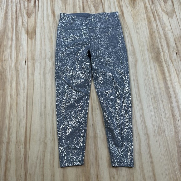 Sweaty Betty Pants - Sweaty Betty London Womens L Silver Bling 7/8 Leggings SB5465A78